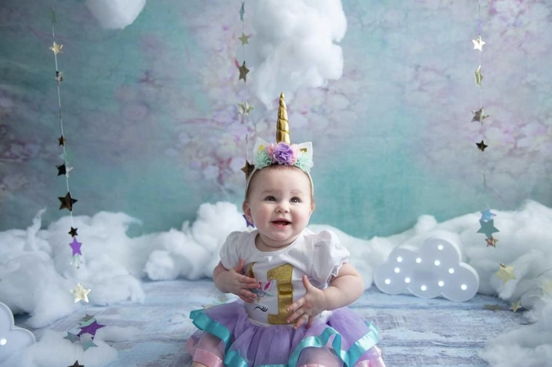 背景布【屋内V】ニューボーンフォト、ペット、ドール撮影用空薔薇気球雲窓