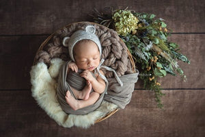 kate写真のダークブラウンの木製の背景