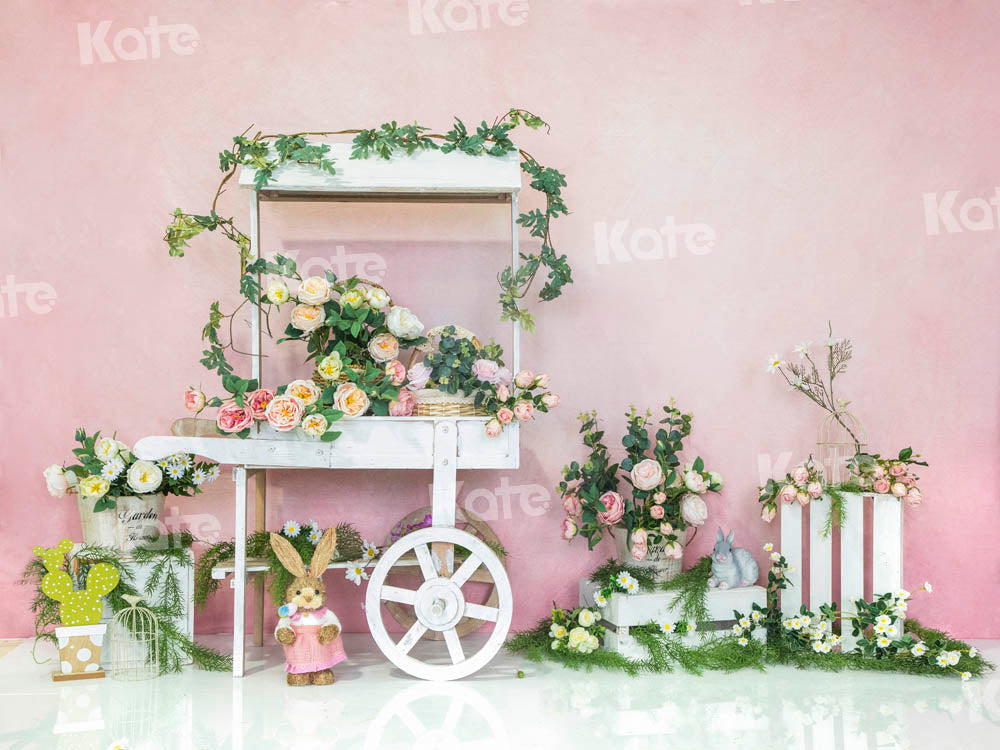 Kate春/イースターピンクの抽象的な花の背景Emetselchデザイン