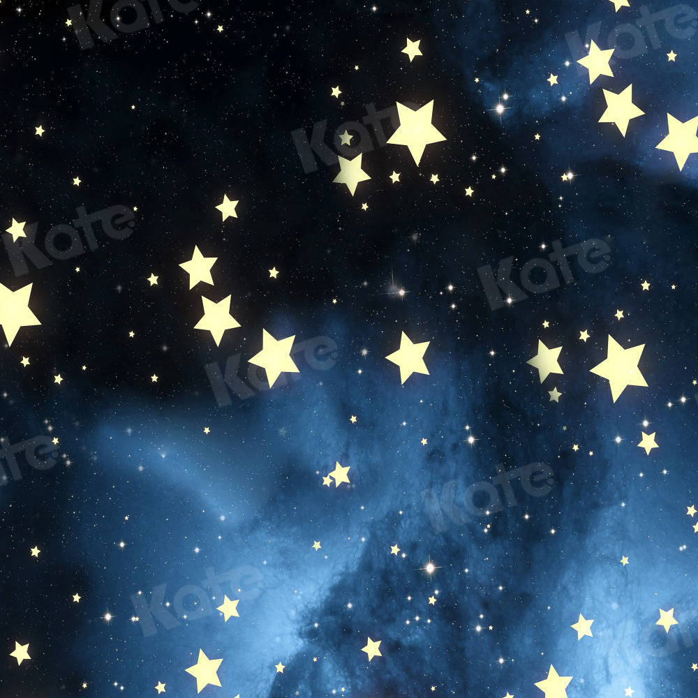 Kate写真撮影の青い夜空の星広大子の背景