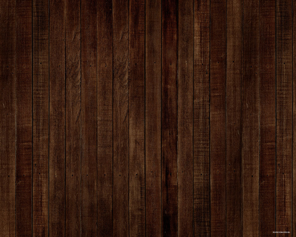 Kate レトロダークブラウンウッドネオプレンフローリングマット