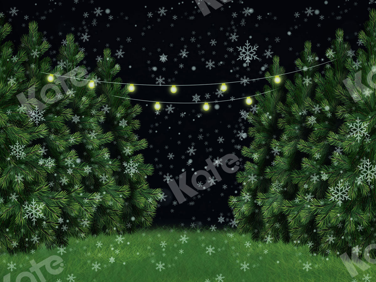 Kate クリスマスツリーの農場の写真撮影の背景