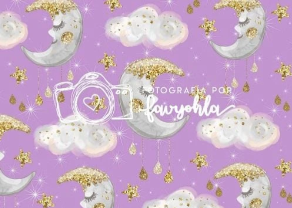 Kate ムーンクラウドスターズピンクケーキスマッシュ背景