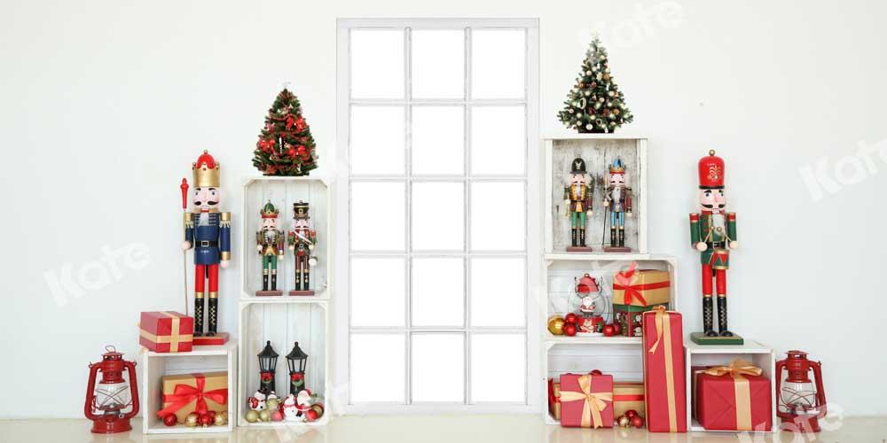 kateクリスマスギフト棚の背景ドア