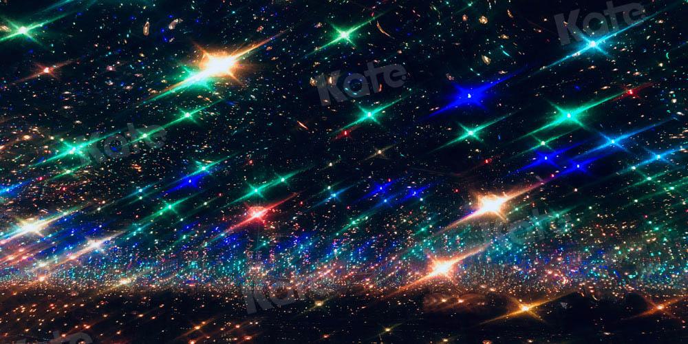 写真撮影のためにカラフルなケイト星空の背景
