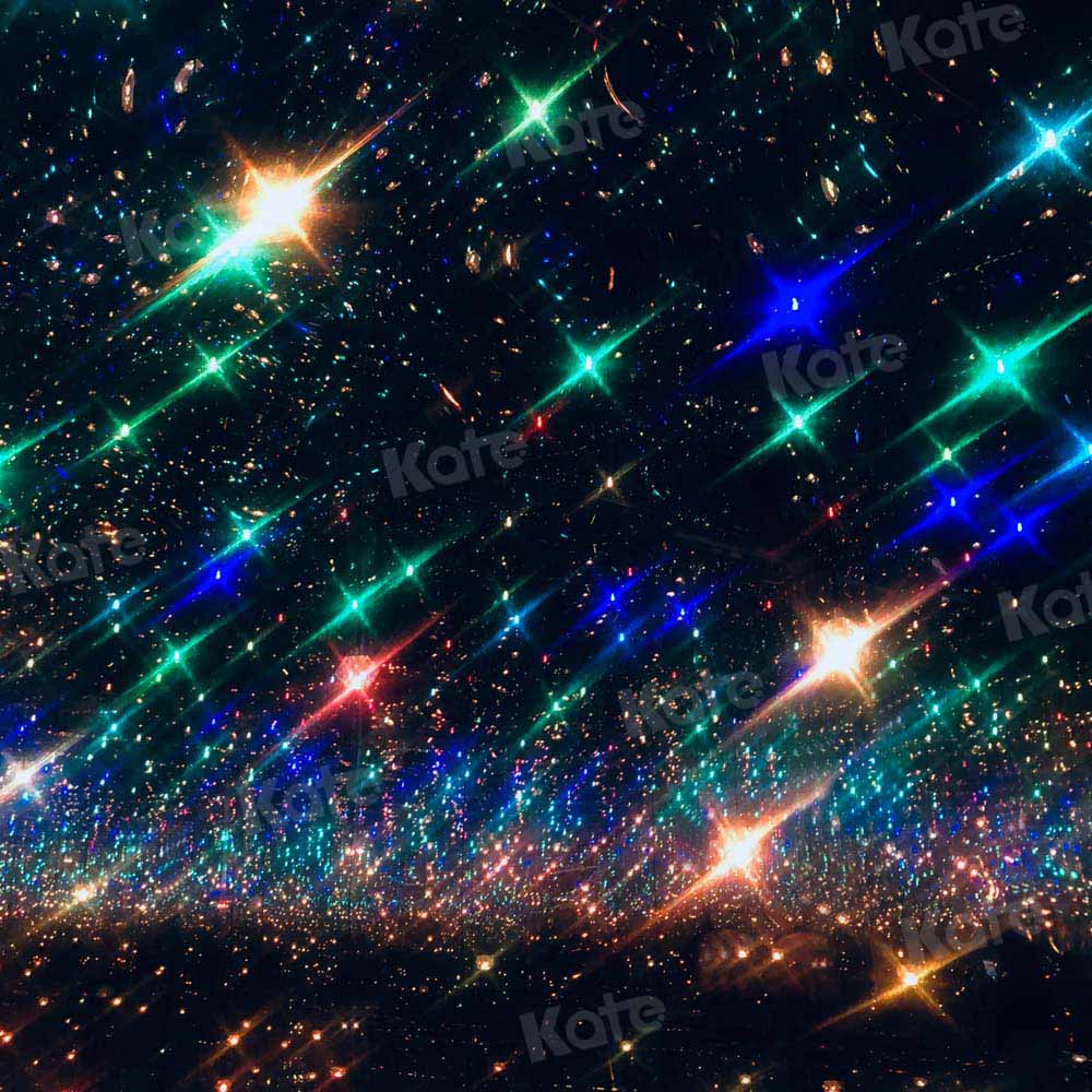 写真撮影のためにカラフルなケイト星空の背景