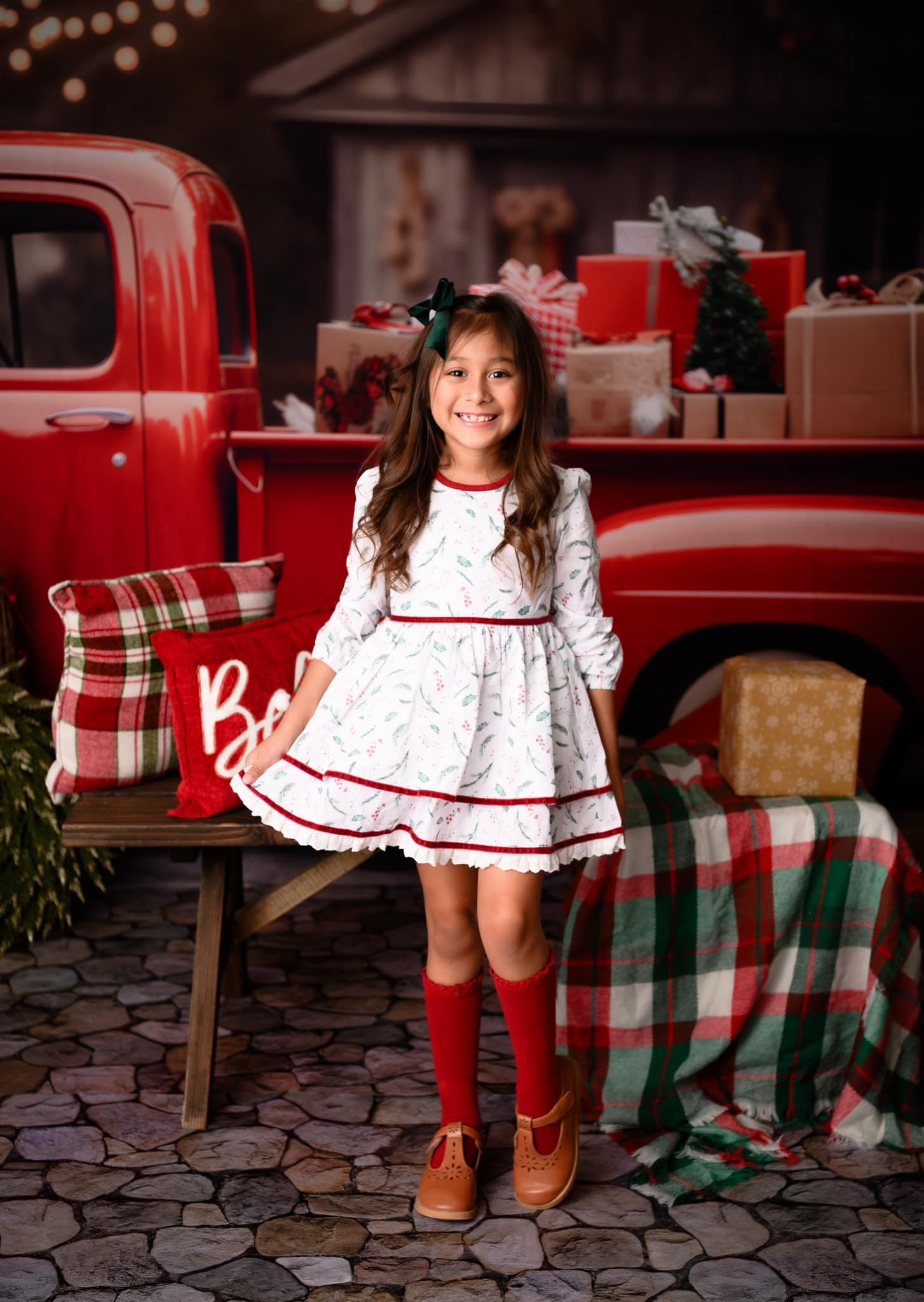 Kate クリスマス 車 赤 ギフト 冬 写真撮影