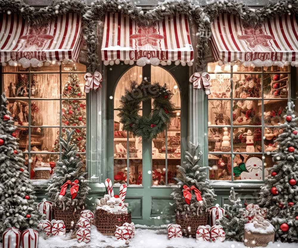 Kateクリスマスツリー 冬 店 雪 背景 写真撮影用