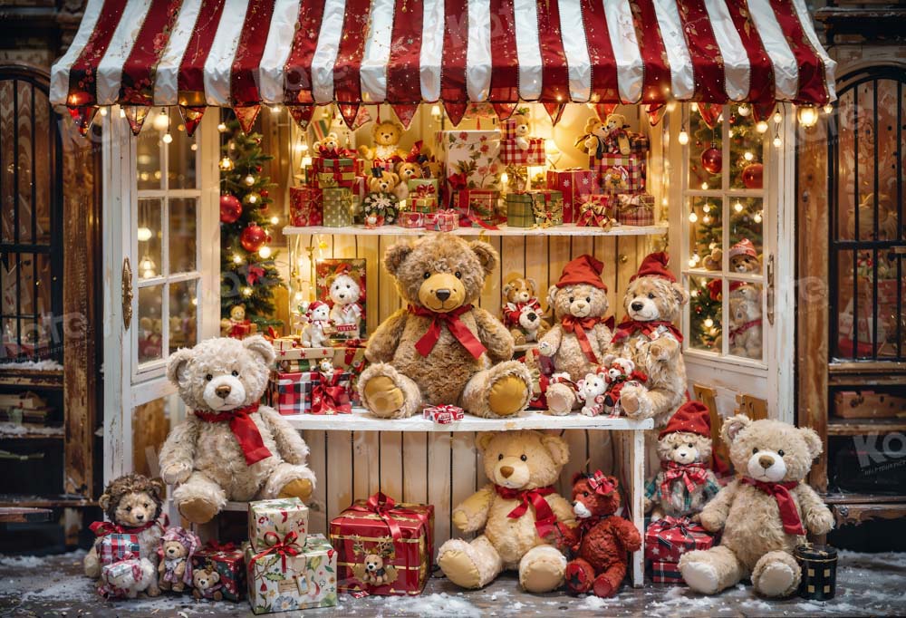 Kate クリスマス テディベア 店 背景 写真撮影 Designed by Emetselch