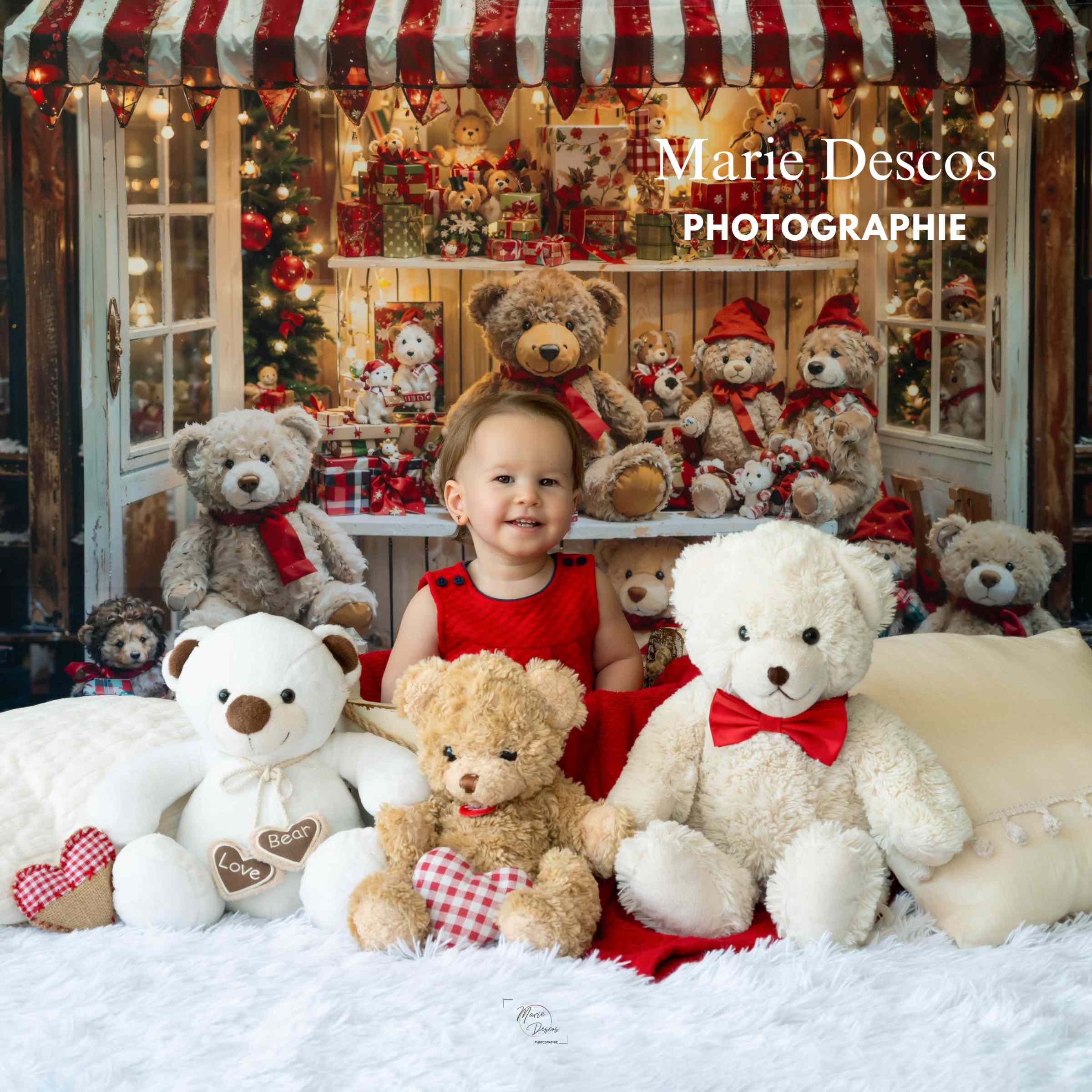 Kate クリスマス テディベア 店 背景 写真撮影 Designed by Emetselch