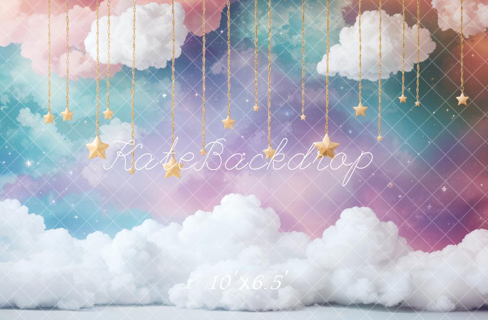 Kate ケーキスマッシュ 夢の雲 星空 プリント背景 Emetselchデザイン