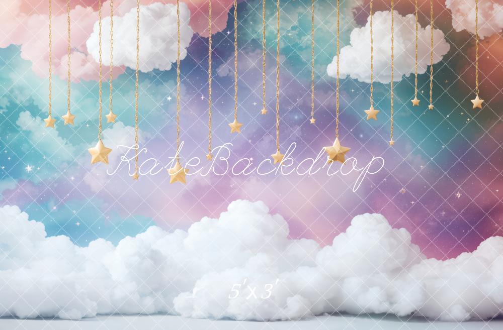 Kate ケーキスマッシュ 夢の雲 星空 プリント背景 Emetselchデザイン
