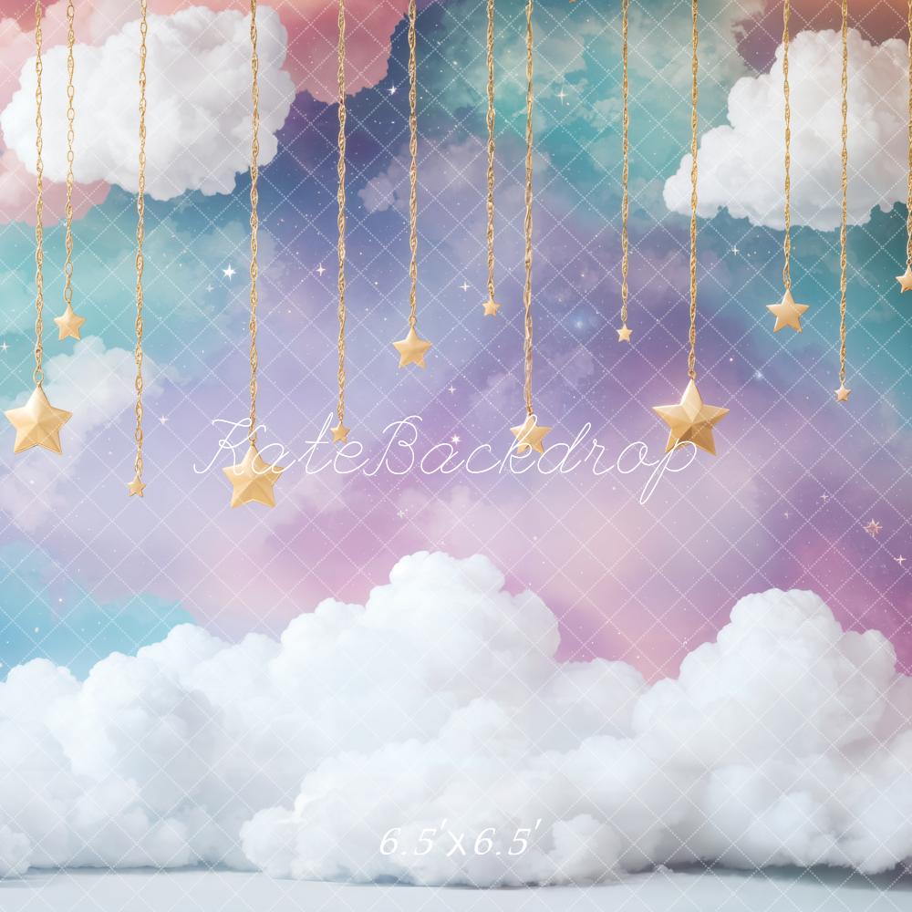 Kate ケーキスマッシュ 夢の雲 星空 プリント背景 Emetselchデザイン
