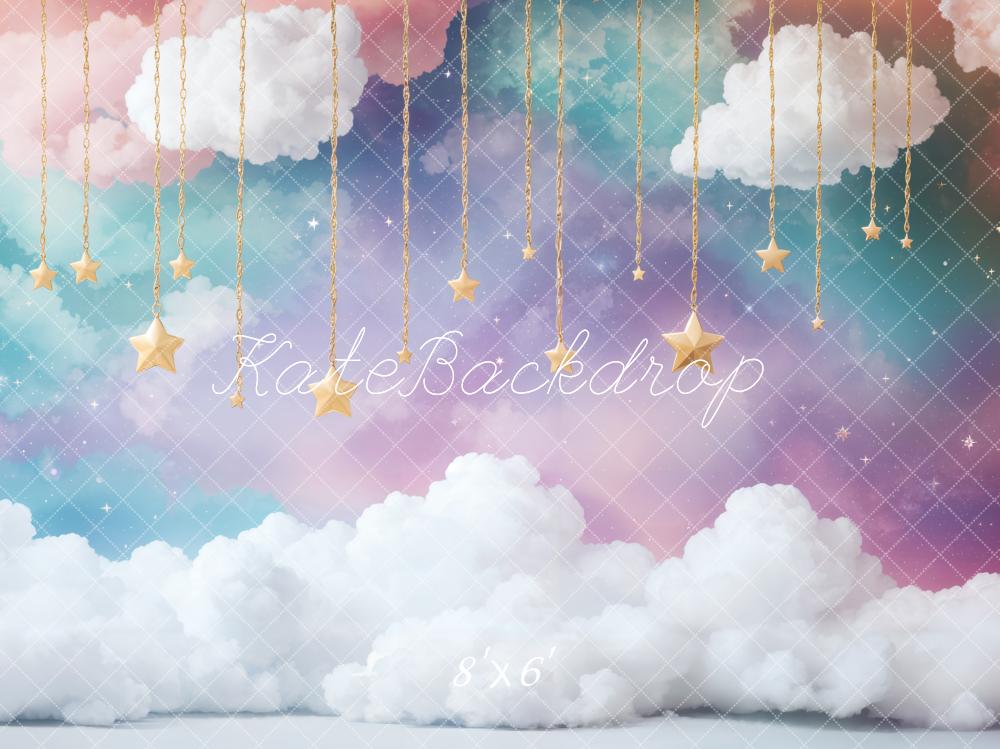 Kate ケーキスマッシュ 夢の雲 星空 プリント背景 Emetselchデザイン