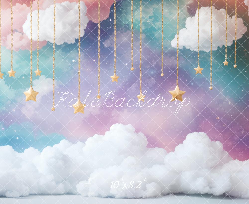Kate ケーキスマッシュ 夢の雲 星空 プリント背景 Emetselchデザイン