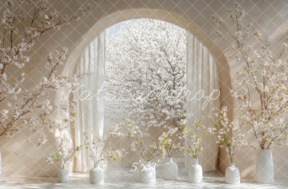 Kate 春の桜アーチ プリント背景 Mini MakeBelieveデザイン