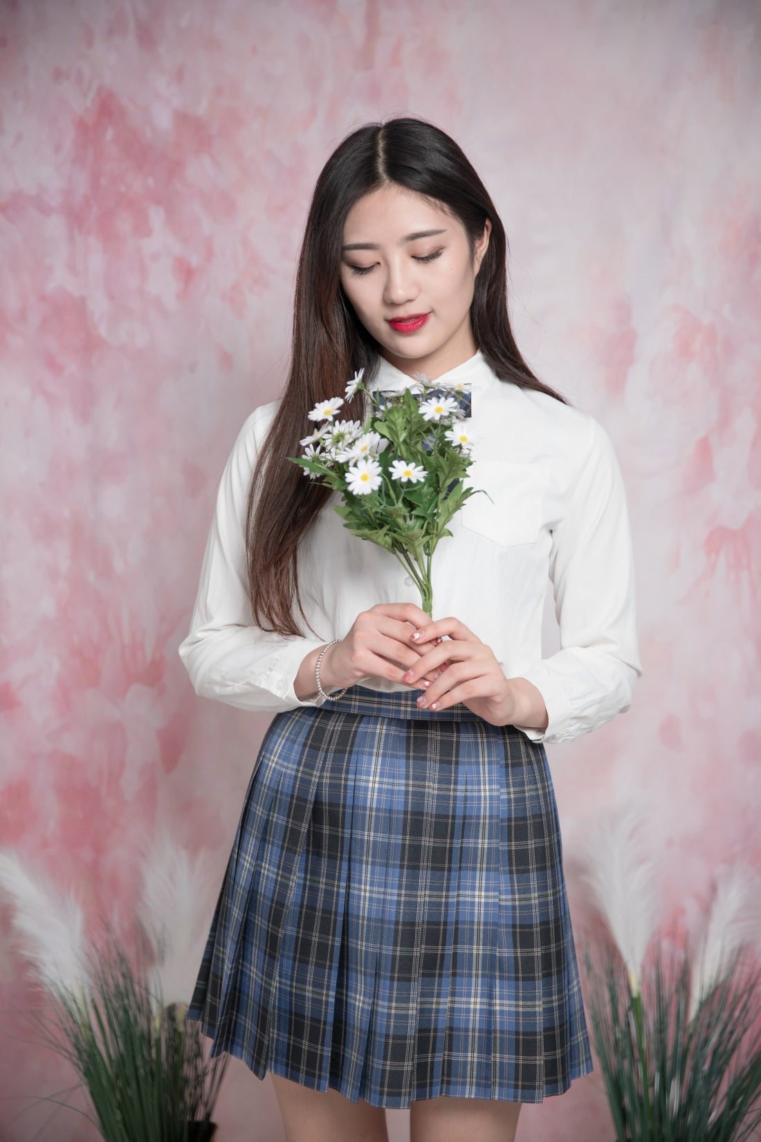 Kate 写真撮影のためのファインアートフローラルライトピンクのかすんでいる背景