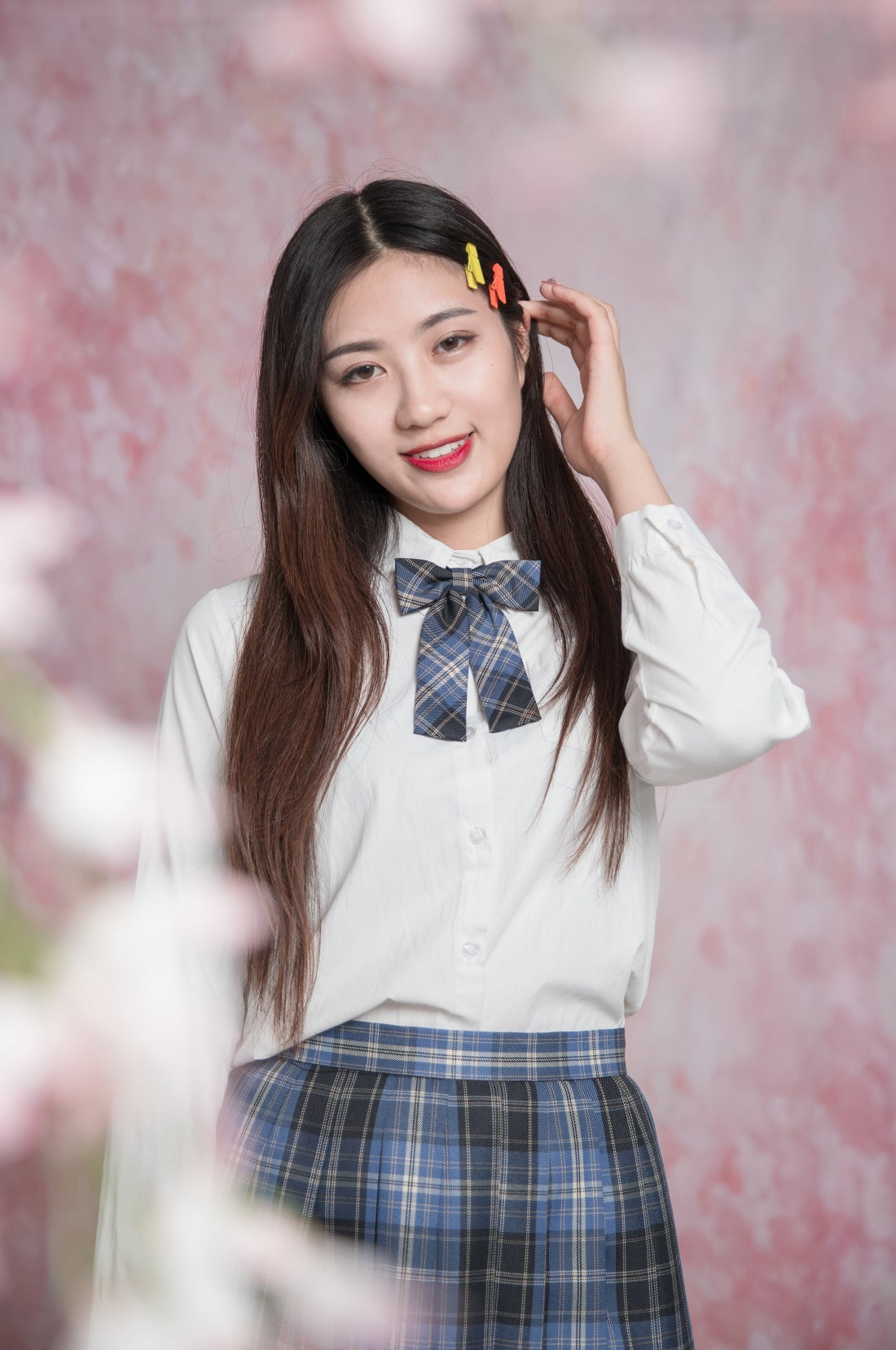 Kate 写真撮影のためのファインアートフローラルライトピンクのかすんでいる背景