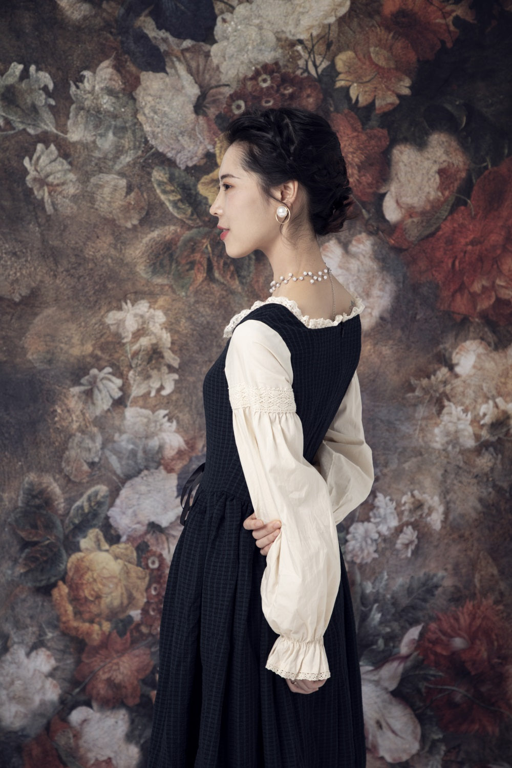 kate油絵の花の背景