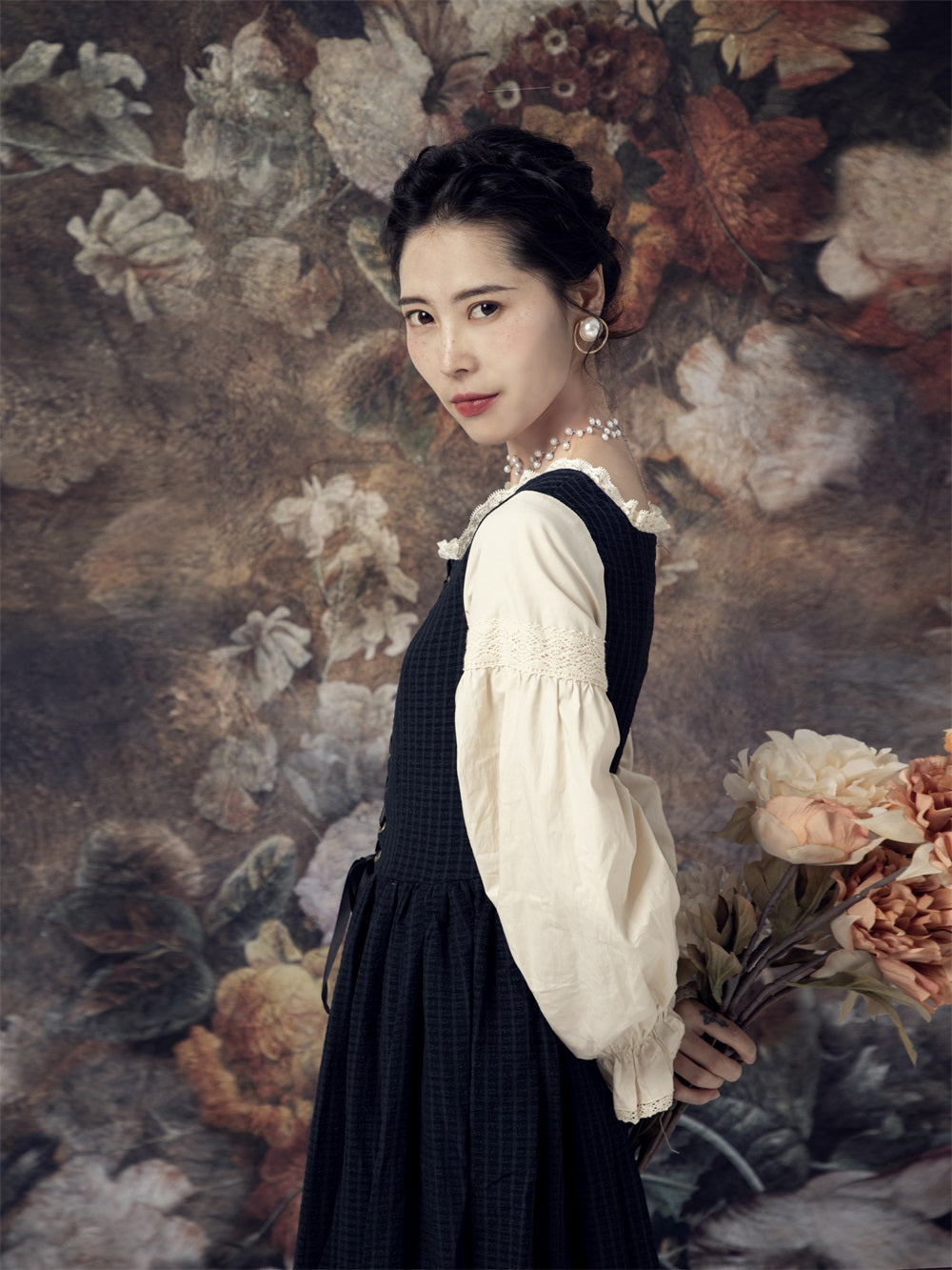 kate油絵の花の背景