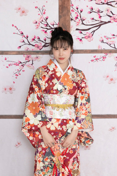 Kate成人式七五三男子の日ひなまつりひなまつり茶色の木製ドア写真家のための背景布