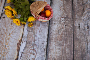 Kate ヴィンテージダークウッドラバーフローリングマット