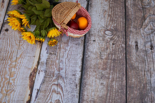 Kate ヴィンテージダークウッドラバーフローリングマット