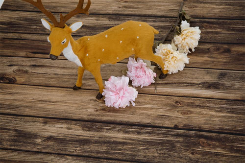 Kate 新生児ブラウンウッドラバーマットフローリング