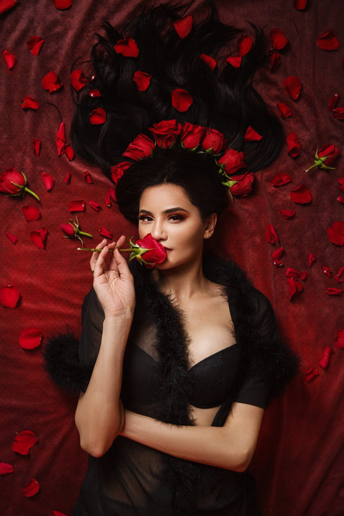 Kate ダークレッドワイン/ファインアートソリッドトーン折りたたみ背景写真5X6.5ft（1.5x2m）