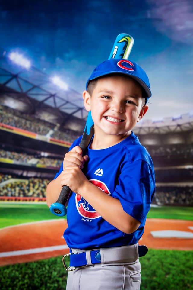 Kate Sports Big Baseball field Playground With Green Grass Backdrop - Katebackdrop