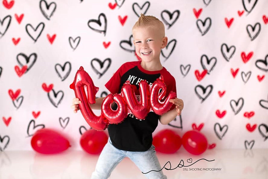 Kate写真撮影のためのバレンタインデーの背景白