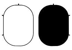 Kate 純粋な黒/白のポートレート折りたたみ背景（1.5x2m）