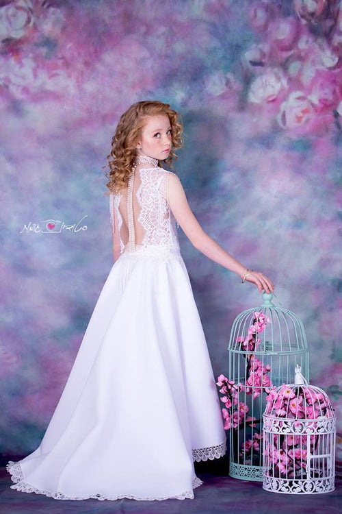 Kate ポートレート写真のようなピンクの花の背景布