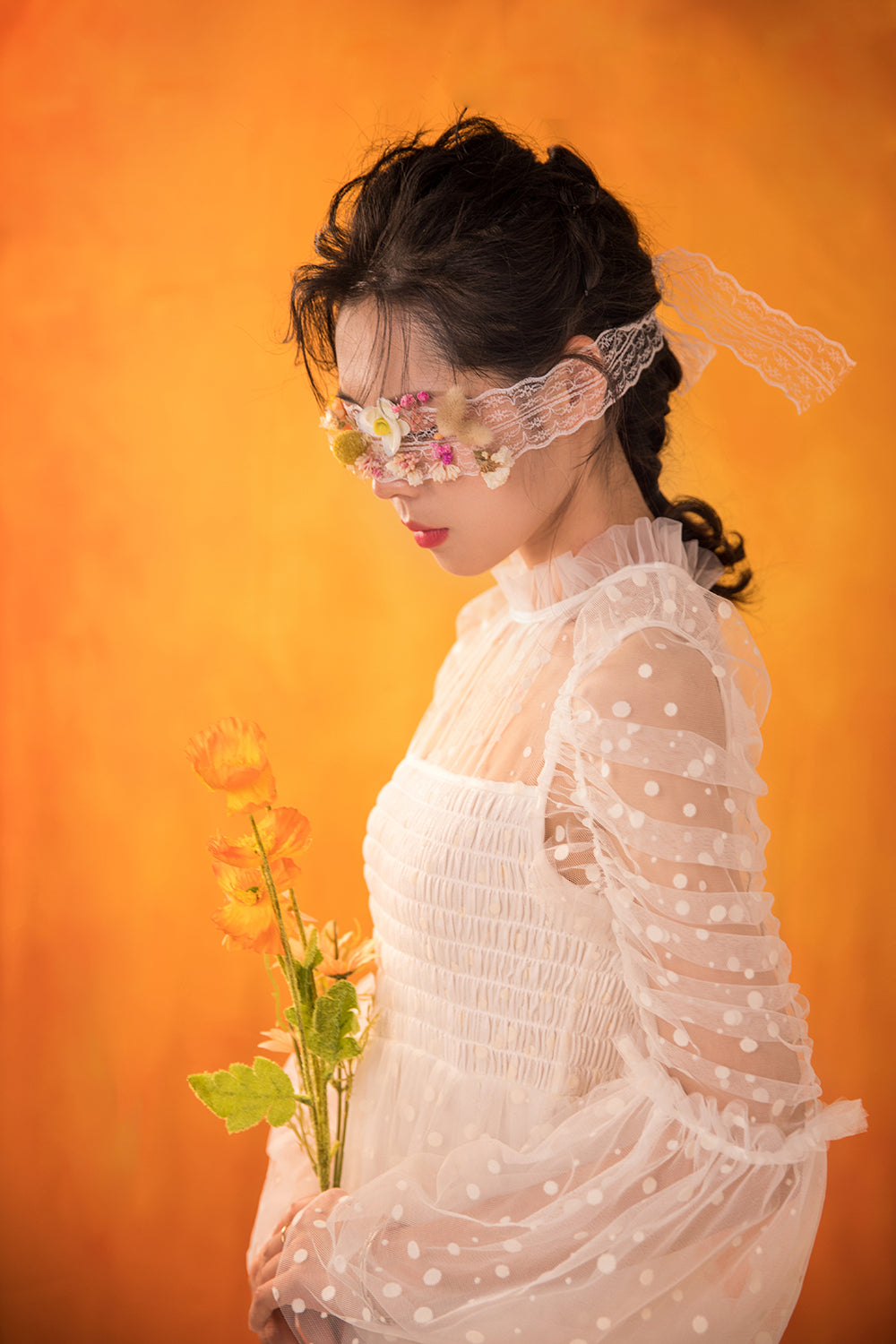 Kate オレンジ色のグラデーションテクスチャ抽象的な背景布