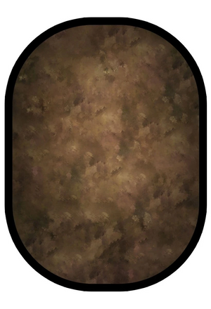 Kate 茶色の油絵/青いテクスチャ折り畳み式背景写真5X6.5ft（1.5x2m）