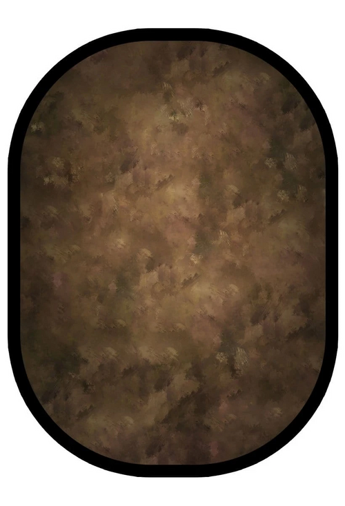 Kate 茶色の油絵/青いテクスチャ折り畳み式背景写真5X6.5ft（1.5x2m）