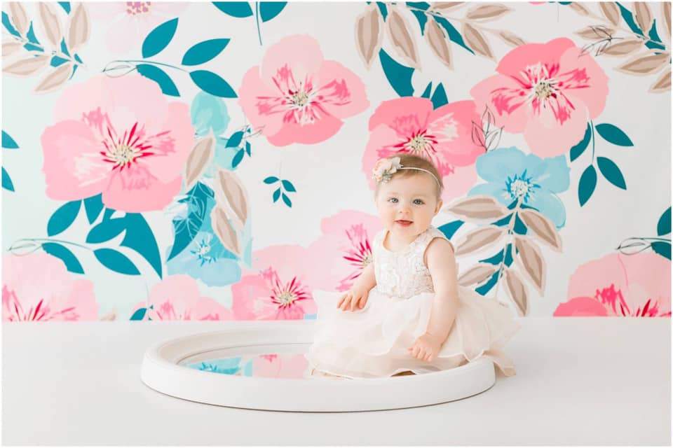 Kate レトロな春の花のケーキスマッシュ子供背景 のデザインですJFCC