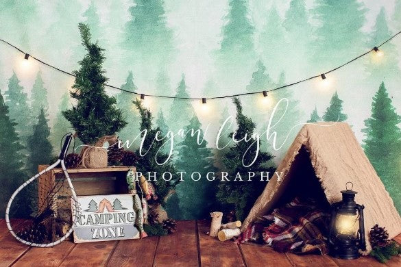 Kate 写真のためのキャンプの子供たちの夏の背景