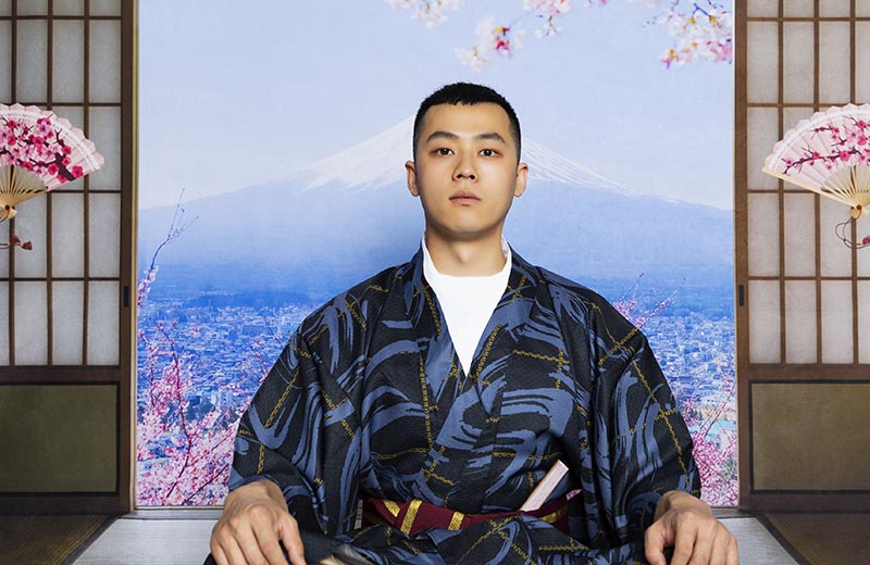 Kate七五三和室桜扇子春富士山まつり写真家のための背景布