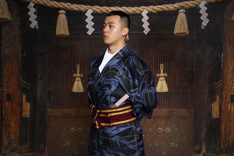 Kate七五三成人式男子の日女子の日 茶色の木製ドア レトロ神社写真家のための背景布