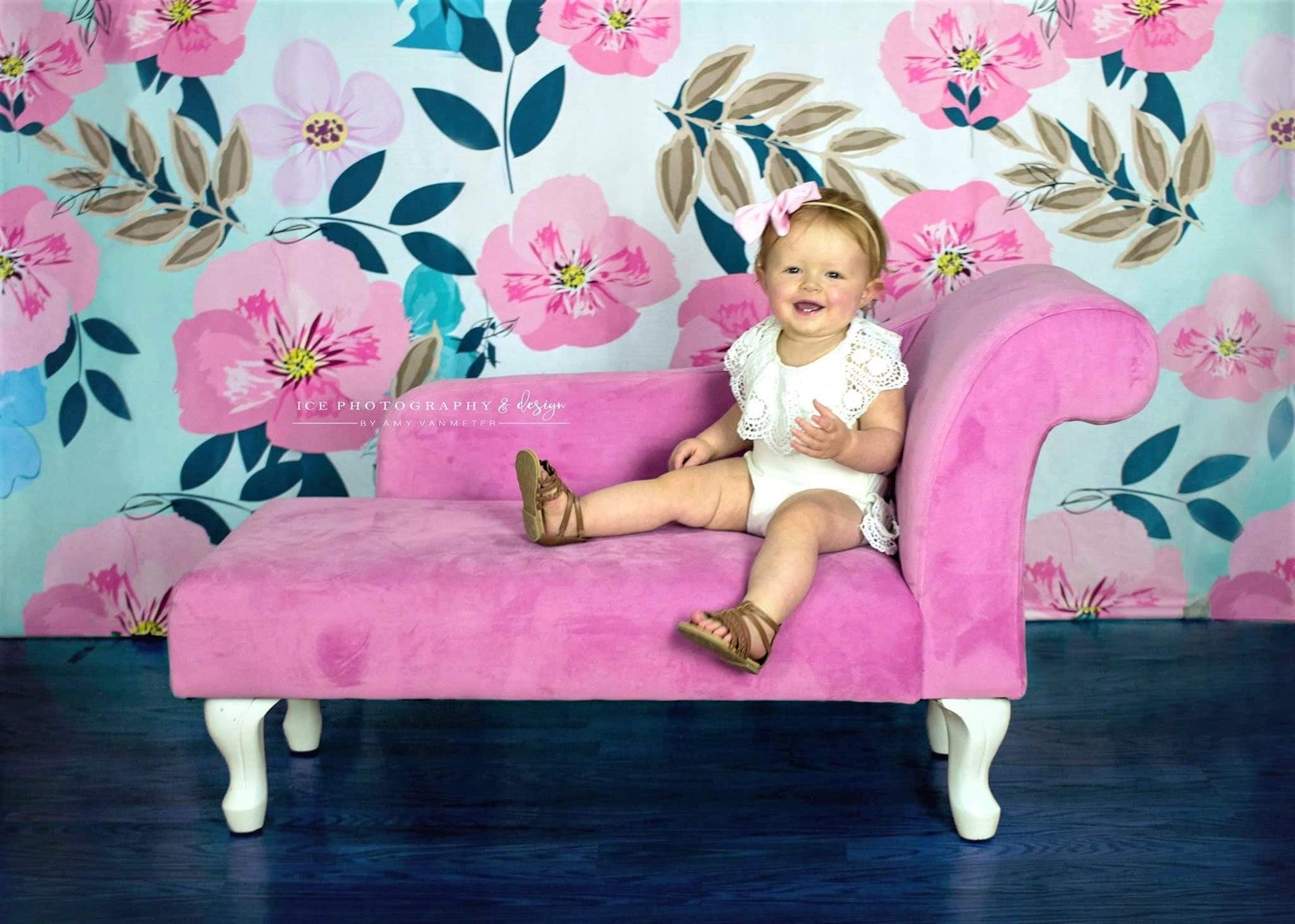 Kate レトロな春の花のケーキスマッシュ子供背景 のデザインですJFCC