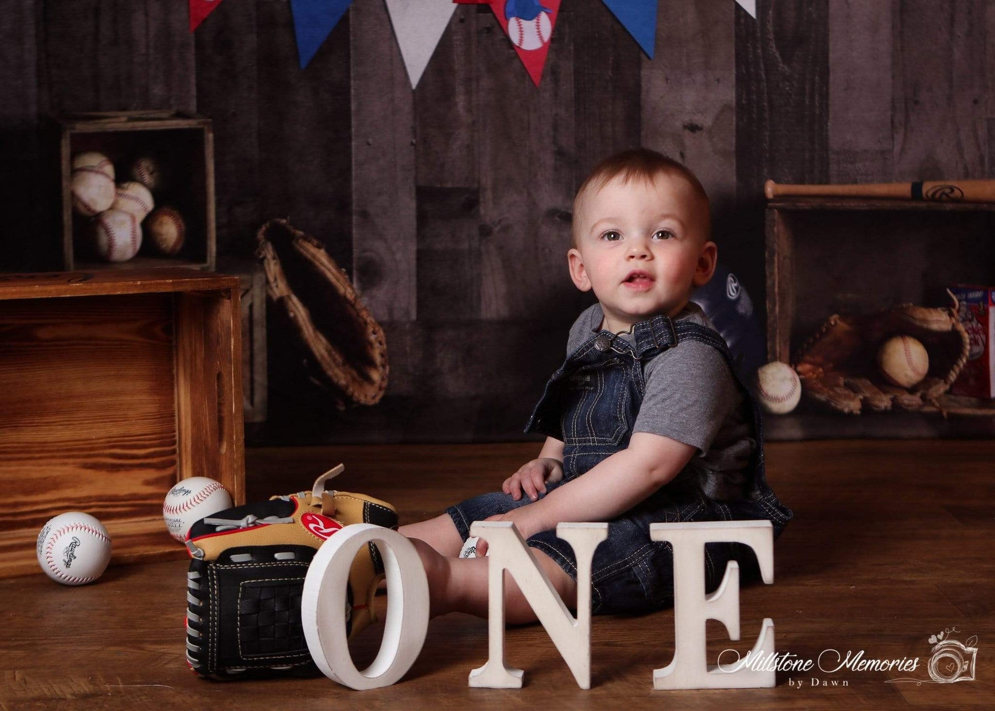 Katebackdrop£ºKate Vintage Baseball with Scoreboard Sport Backdrop for Photography Designed By Mandy Ringe Photography