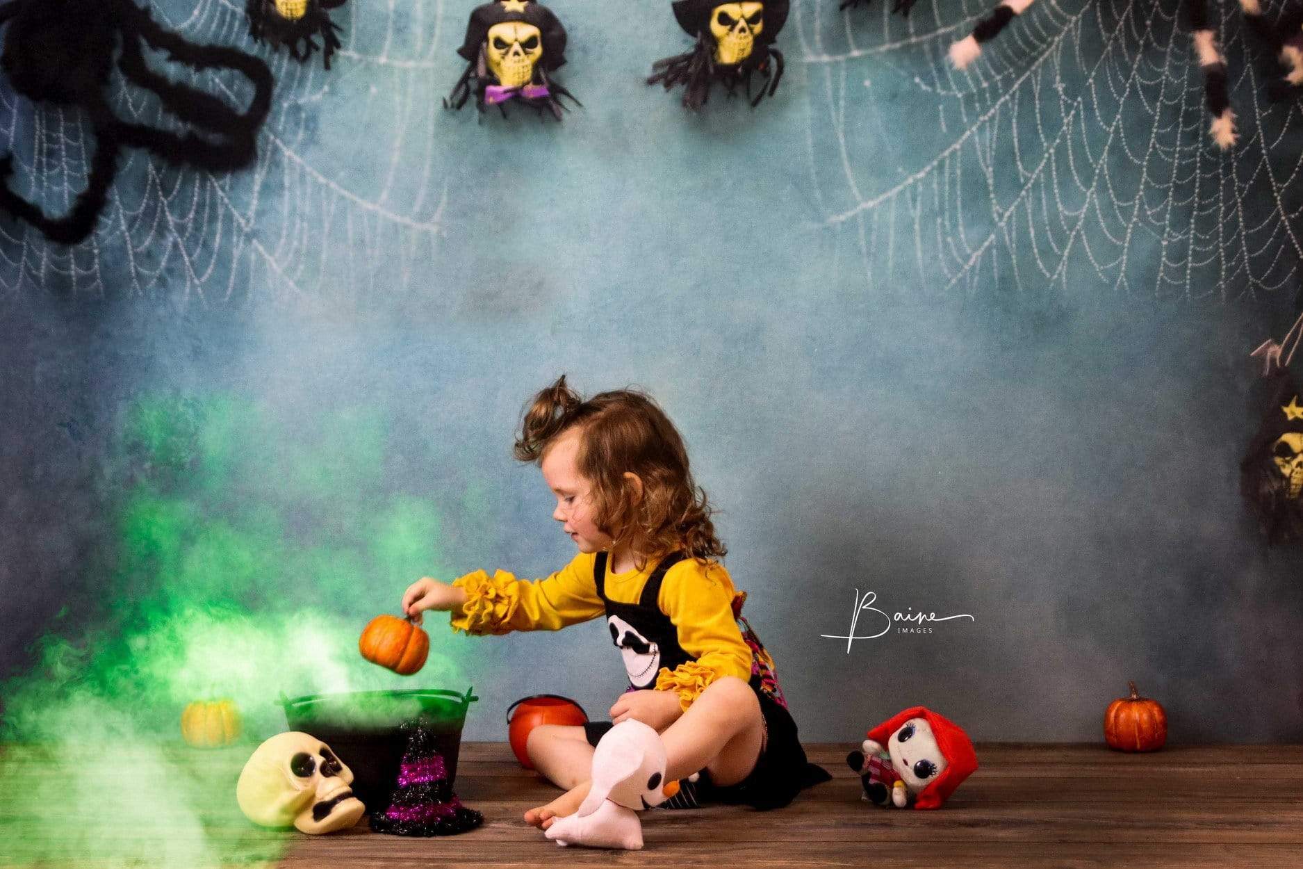 Kate ハロウィーンクモのの背景写真によって設計された JS Photography