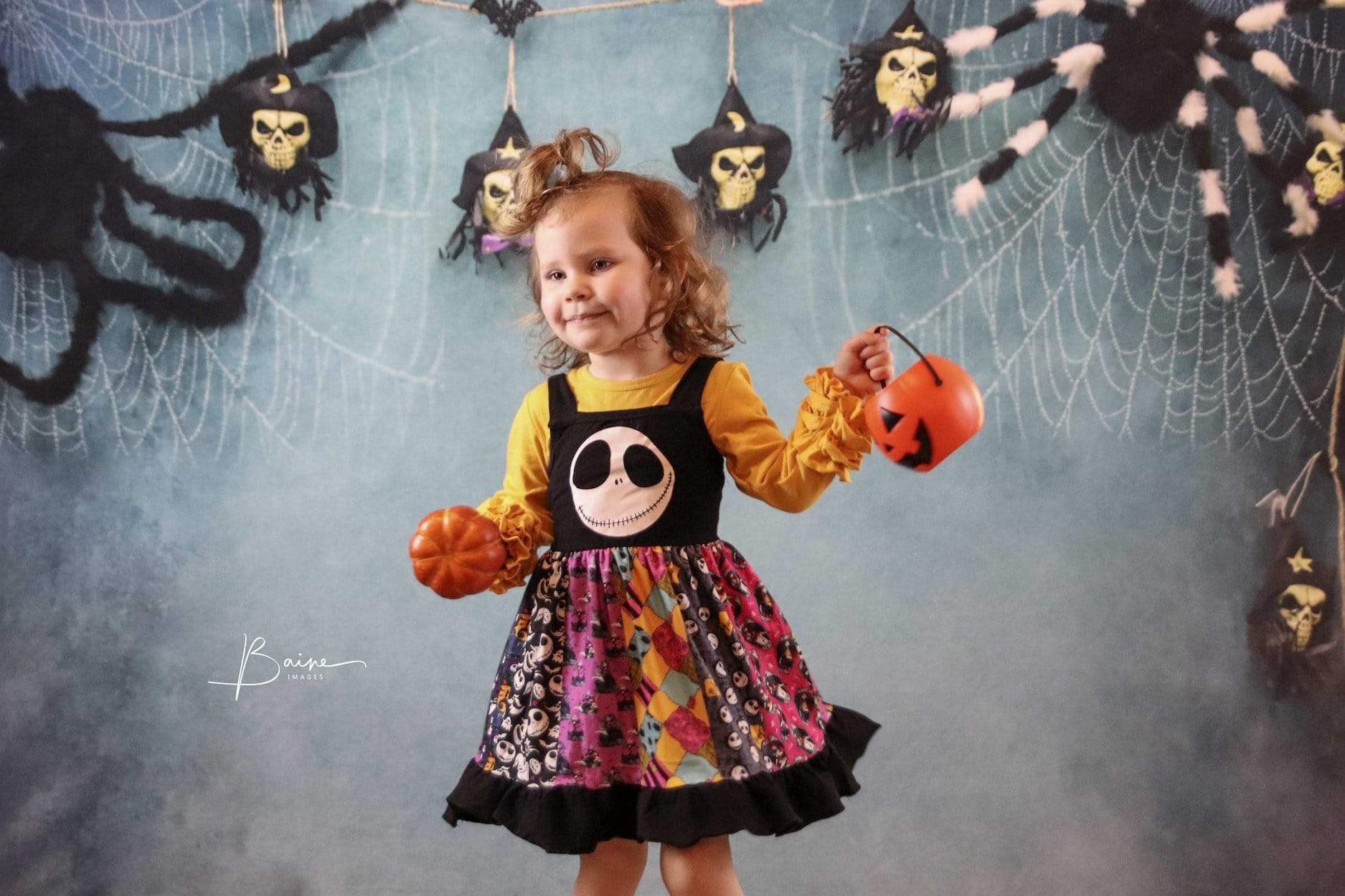 Kate ハロウィーンクモのの背景写真によって設計された JS Photography