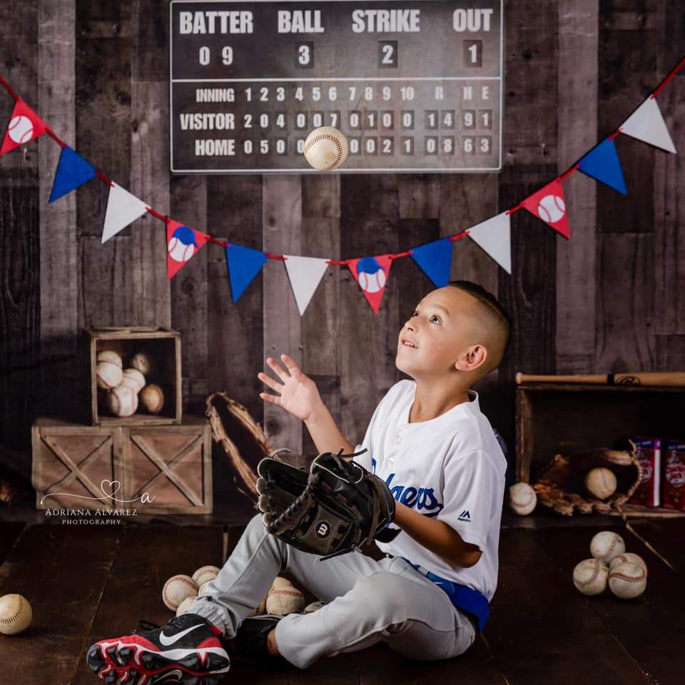 Katebackdrop£ºKate Vintage Baseball with Scoreboard Sport Backdrop for Photography Designed By Mandy Ringe Photography