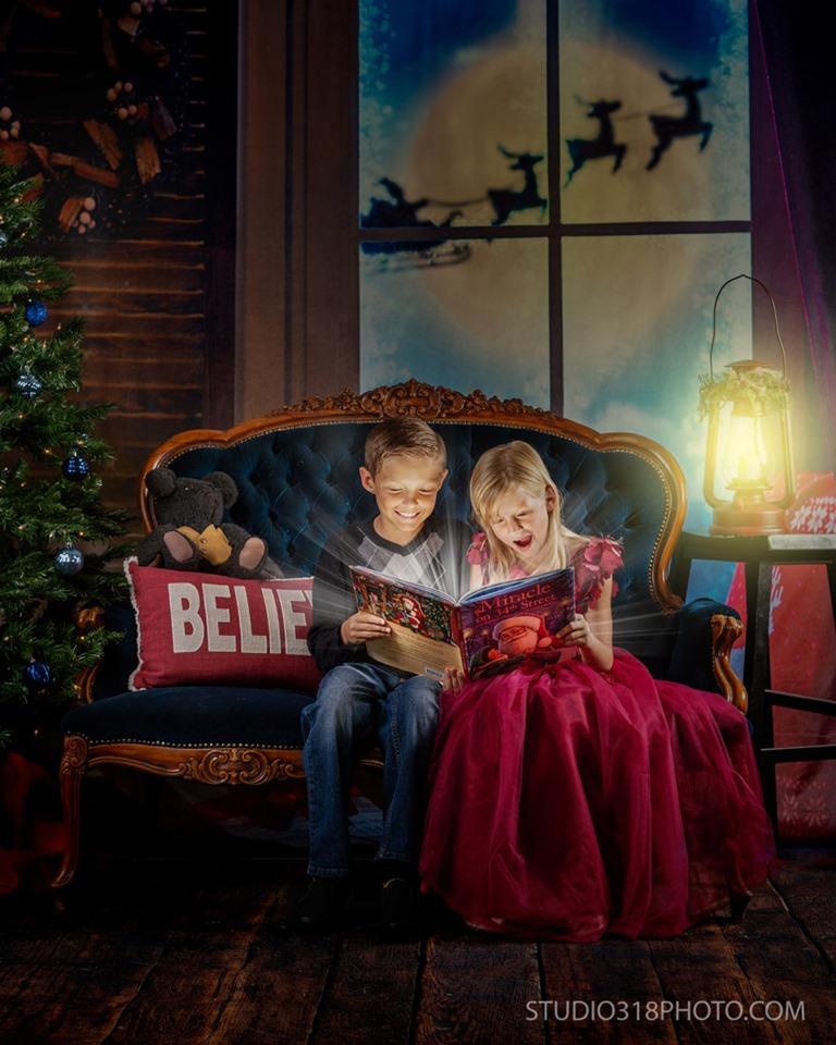 Kate 写真撮影のための木々を背景にクリスマス冬のワンダーランド
