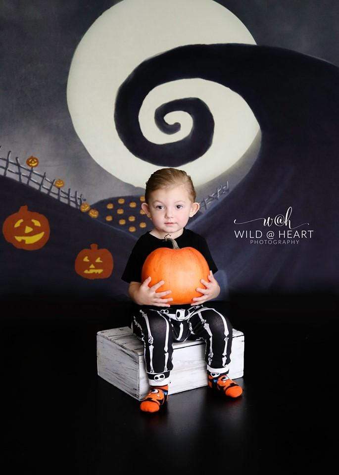 Kate 写真のためのハロウィーンのカボチャの庭の背景 によって設計された Leann West
