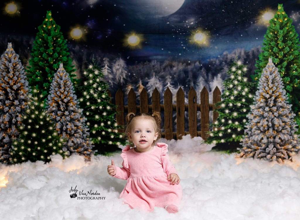 Kate クリスマスツリーの農場の写真撮影の背景