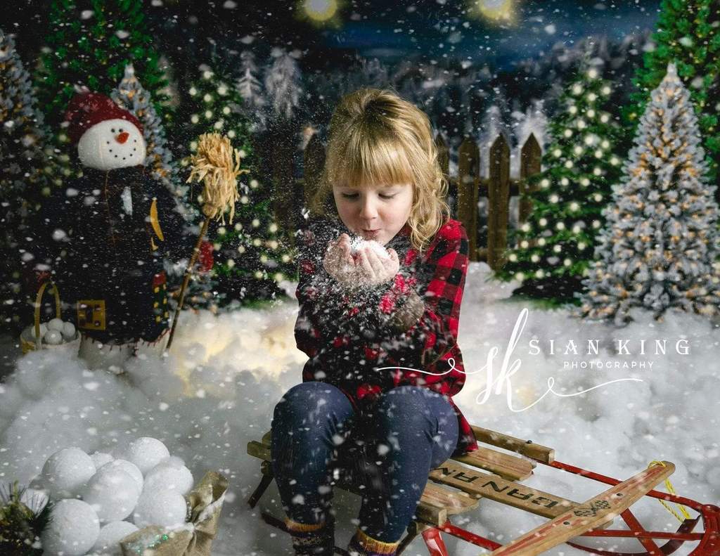 Kate クリスマスツリーの農場の写真撮影の背景