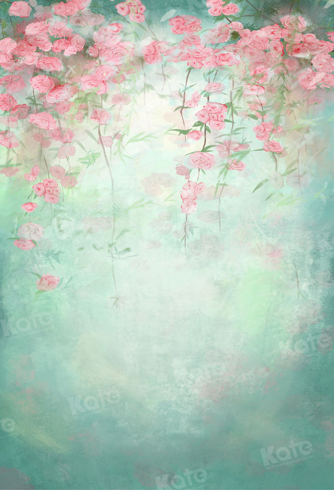 Kate 美術花緑の背景